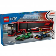 Lego City F1® Truck with RB20 & AMR24 F1 Cars 1086 pcs