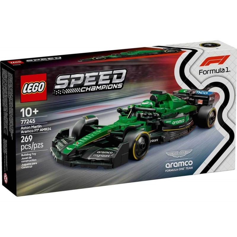 Lego Speed Champions F1 Racing Car Aston Martin Armaco AMR24 269 pcs