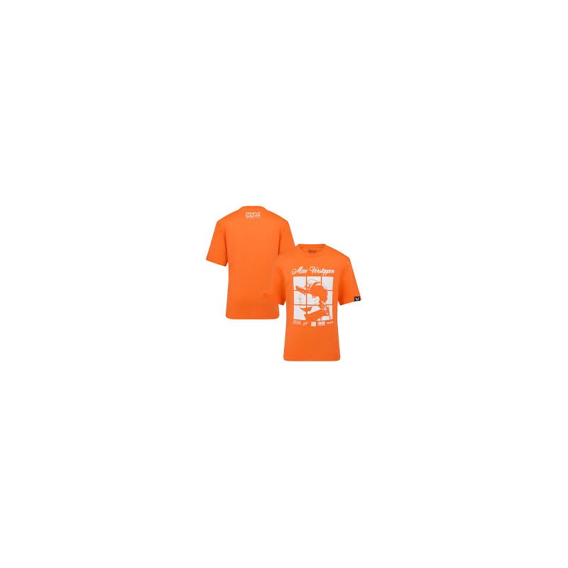 Red Bull Racing Kids Max Verstappen Puzzle T-shirt Orange