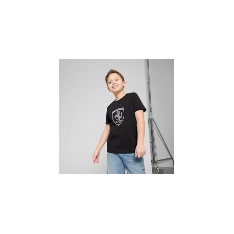 Kids Race Tonal Shield T-shirt Black
