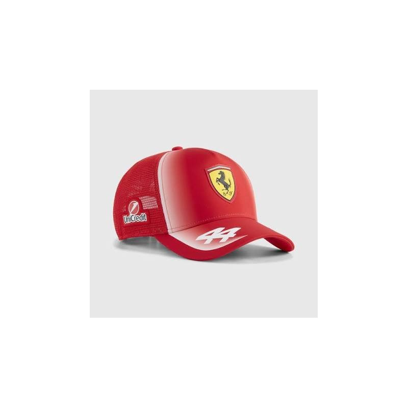 Scuderia Ferrari F1 2026 Lewis Hamilton 44 Trucker Cap Red