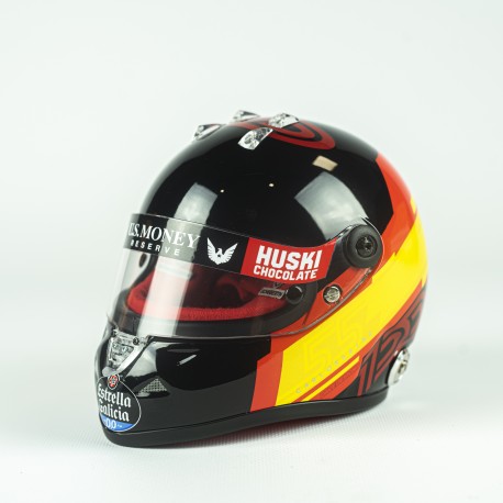 Carlos Sainz 100 Gp Usa 2019 Mini Helmet Scale 1:2 BLACK/ORANGE