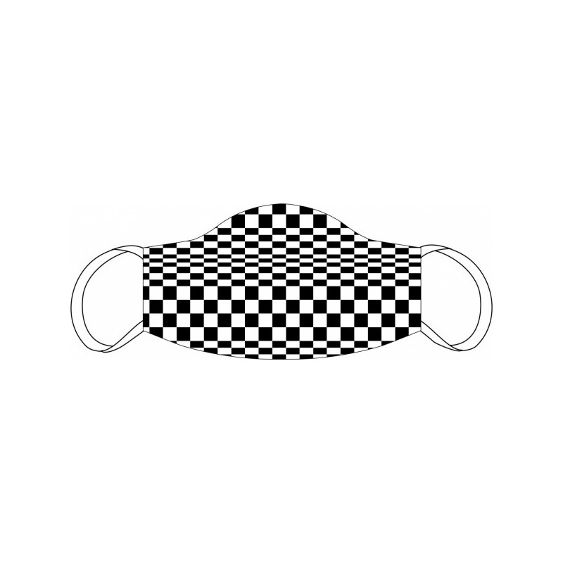 Chequered Flag Double Layer Face Mask