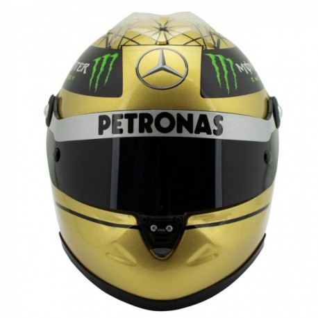 Michael Schumacher Spa 2011 Gold Helmet 1/2