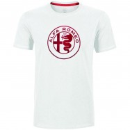 Alfa Romeo White Embossed Logo T-shirt