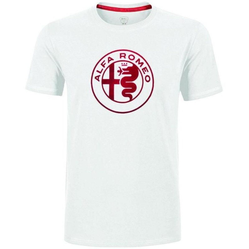 ALFA ROMEO MENS T-SHIRT SERPENT WHITE