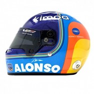 FERNANDO ALONSO DAYTONA MINI HELMET 2019 BLUE Scale 1:2