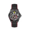 Scuderia Ferrari Black Pilota Evo automatic watch with perforated leather strap