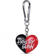 Harley Quinn – Heart 3D Keychain Red/Black