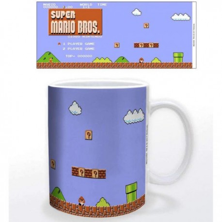 Nintendo – Super Mario Retro Title Coffee Mug White 300 ml