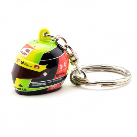 Mick Schumacher 3D Keyring Helmet 2020 yellow / green