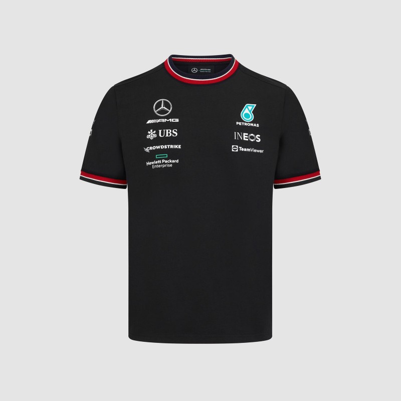 Mercedes AMG Petronas F1 Team Kids 2022 Team T-Shirt Black
