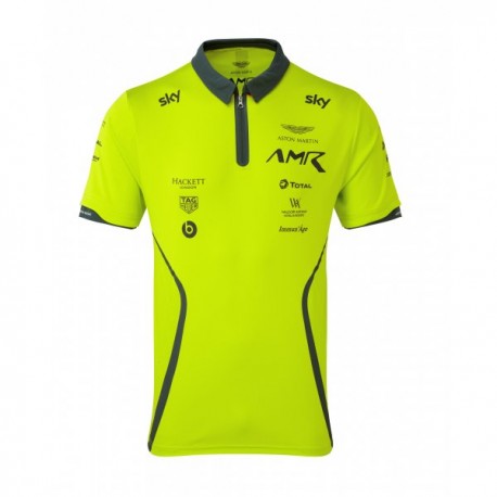 Aston Martin Racing Team Poloshirt Lime Green