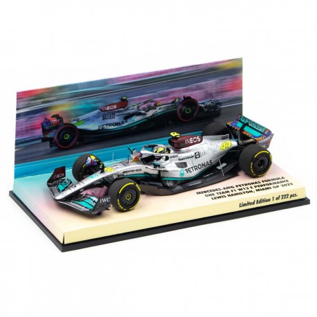 Lewis Hamilton Mercedes AMG Petronas W13 F1 Miami GP 2022 Limited Edition 222 pieces Scale 1/43