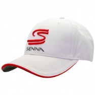 Ayrton Senna Cap Double S White