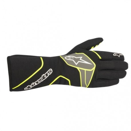 ALPINESTARS TECH-1 RACE V2 GLOVES BLK/YEL FL