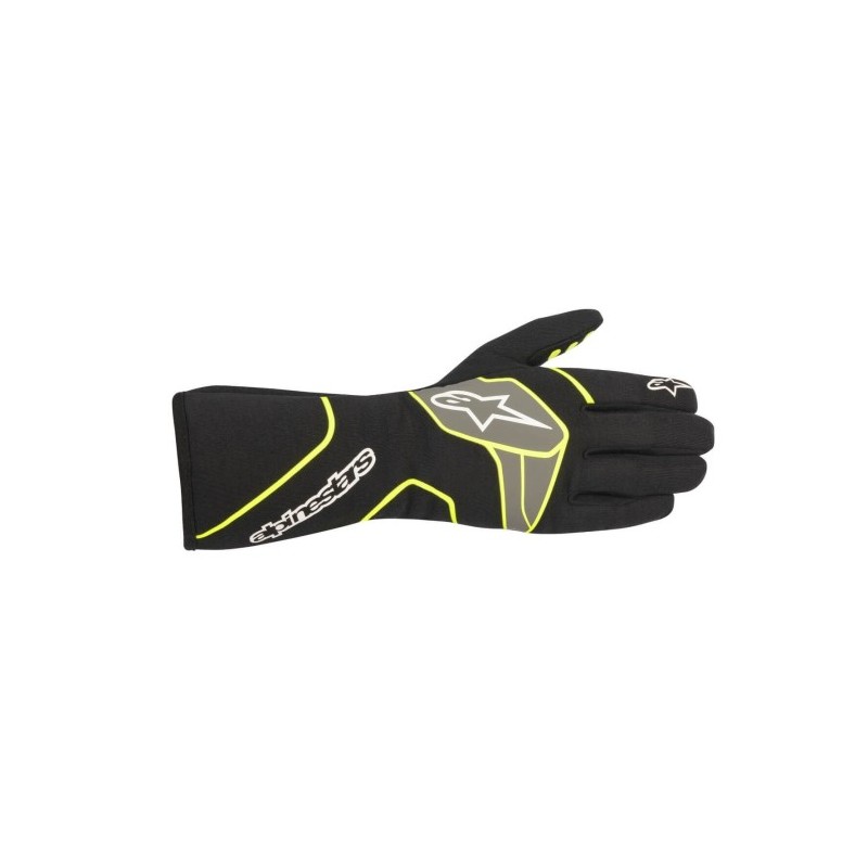 ALPINESTARS TECH-1 RACE V2 GLOVES BLK/YEL FL