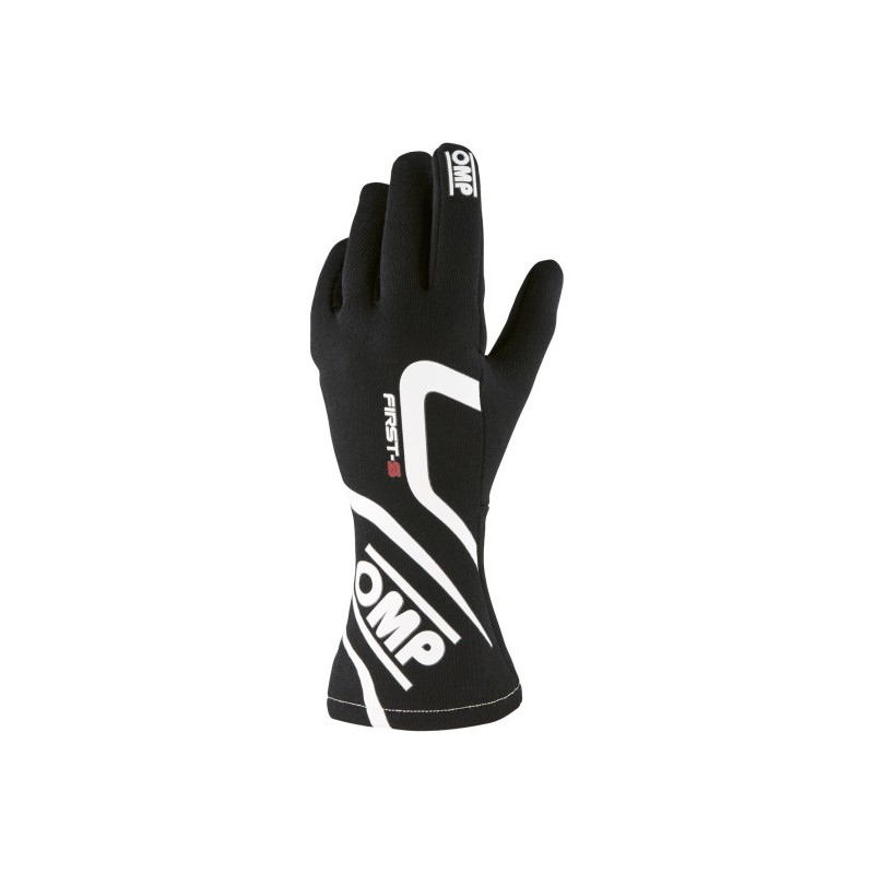 OMP FIRST-S FIA PILOT GLOVE BLACK COLOR