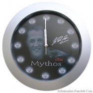Michael Schumacher Mythos Wall Clock Black/Grey