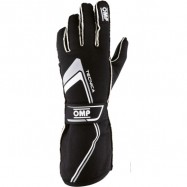 OMP TECNICA FIA PILOT GLOVE BLACK/GREY COLOR