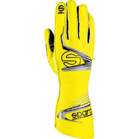 SPARCO ARROW FIA PILOT GLOVE YELLOW/BLACK