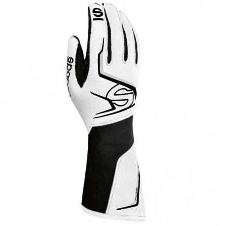 SPARCO TIDE WHITE/BLACK FIA PILOT GLOVE