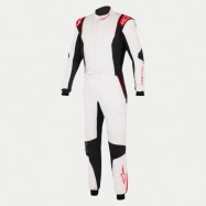 GP TECH V4 FIA RACING SUIT WHITE BLACK RED