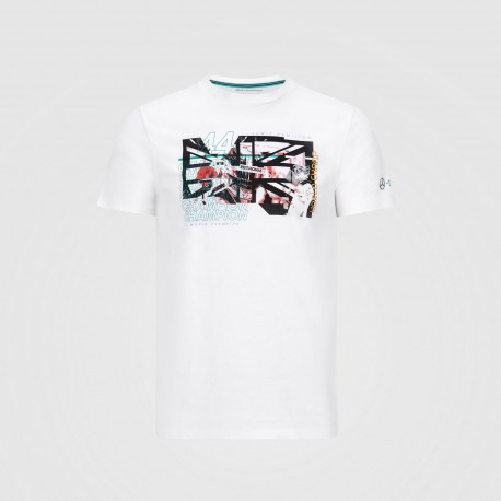 Mercedes-AMG Petronas Lewis Hamilton Graphic T-Shirt White