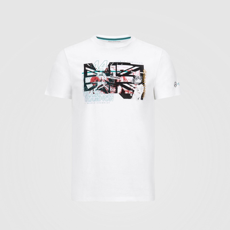 Mercedes-AMG Petronas Lewis Hamilton Graphic T-Shirt White