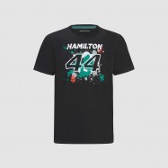 Mercedes-AMG Petronas Lewis Hamilton 44 Sports T-Shirt Black