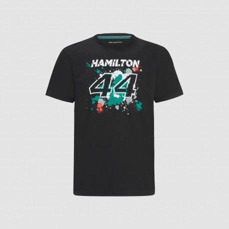 Mercedes-AMG Petronas Lewis Hamilton 44 Sports T-Shirt Black
