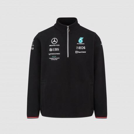 Mercedes-AMG Petronas F1 Team 1/4 Zip Fleece Black