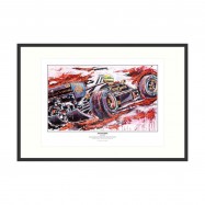 Ayrton Senna art print Lotus 1986 Limited Edition 161 pcs