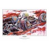 Ayrton Senna art print Lotus 1986 Limited Edition 161 pcs