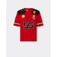 Scuderia Ferrari F1 Team Jersey Carlos Sainz Red T-Shirt