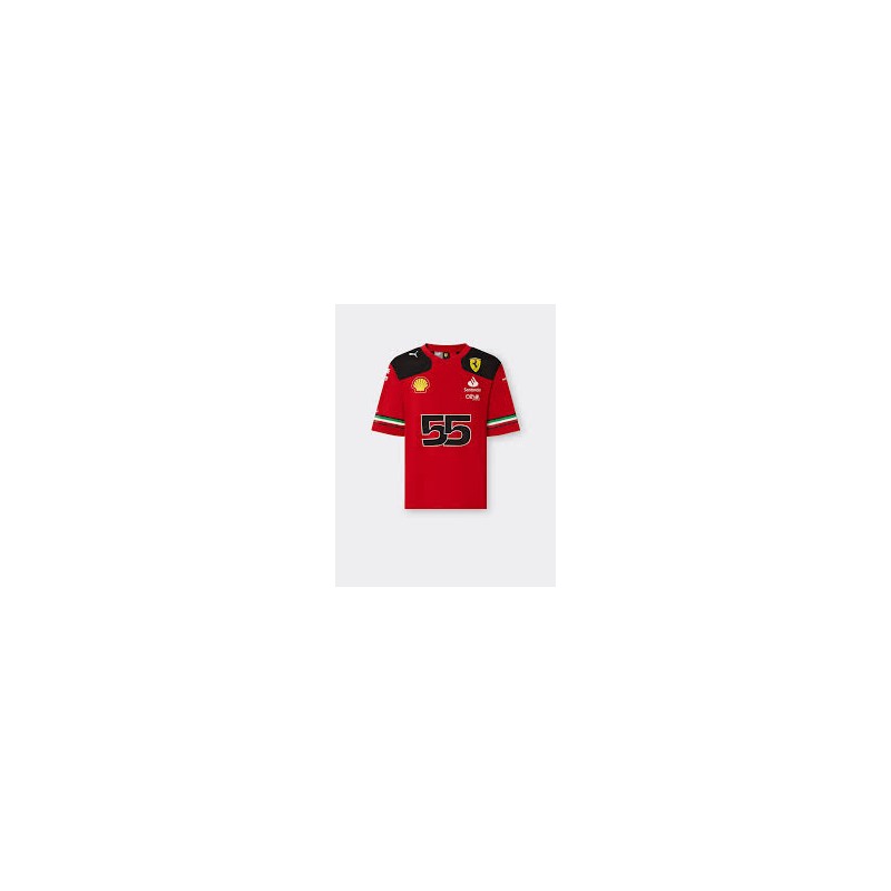 Scuderia Ferrari F1 Team Jersey Carlos Sainz Red T-Shirt