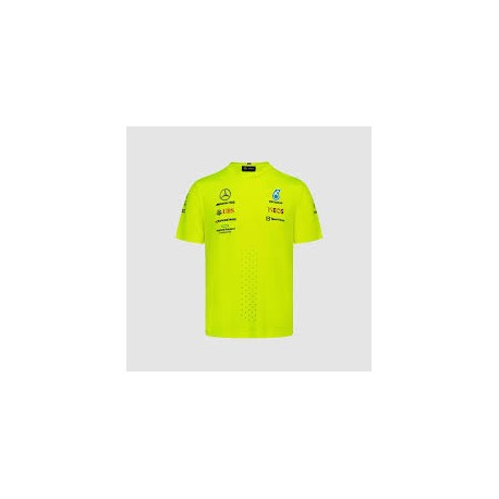 Mercedes-AMG Petronas F1 Team Team Set Up T-Shirt Neon