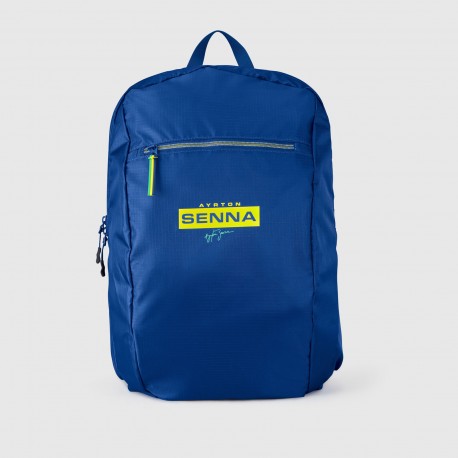 Ayrton Senna Packable Backpack Navy