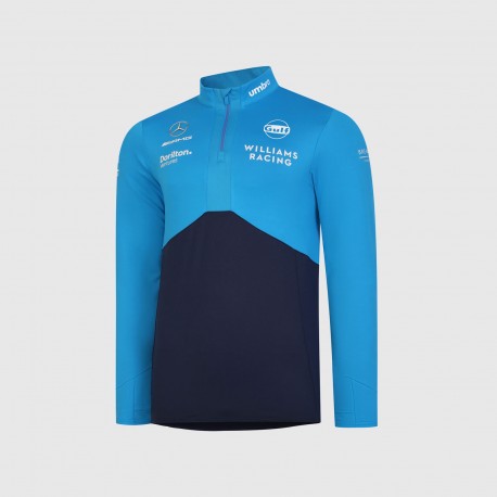Williams Racing F1 Team Team 1/4 Zip Sweatshirt Blue