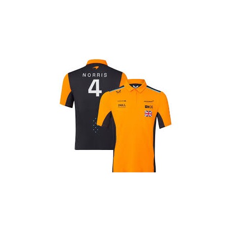McLaren F1 Team Lando Norris 4 Polo Orange/Black