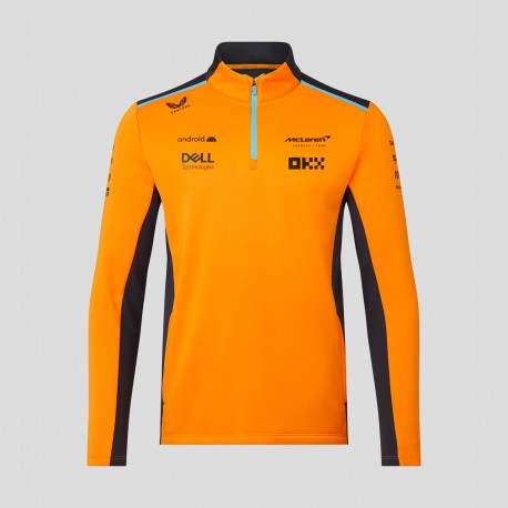 McLaren F1 Team Team 1/4 Zip Sweatshirt Orange/Black
