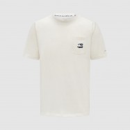 Ayrton Senna T-shirt Pocket Double S White