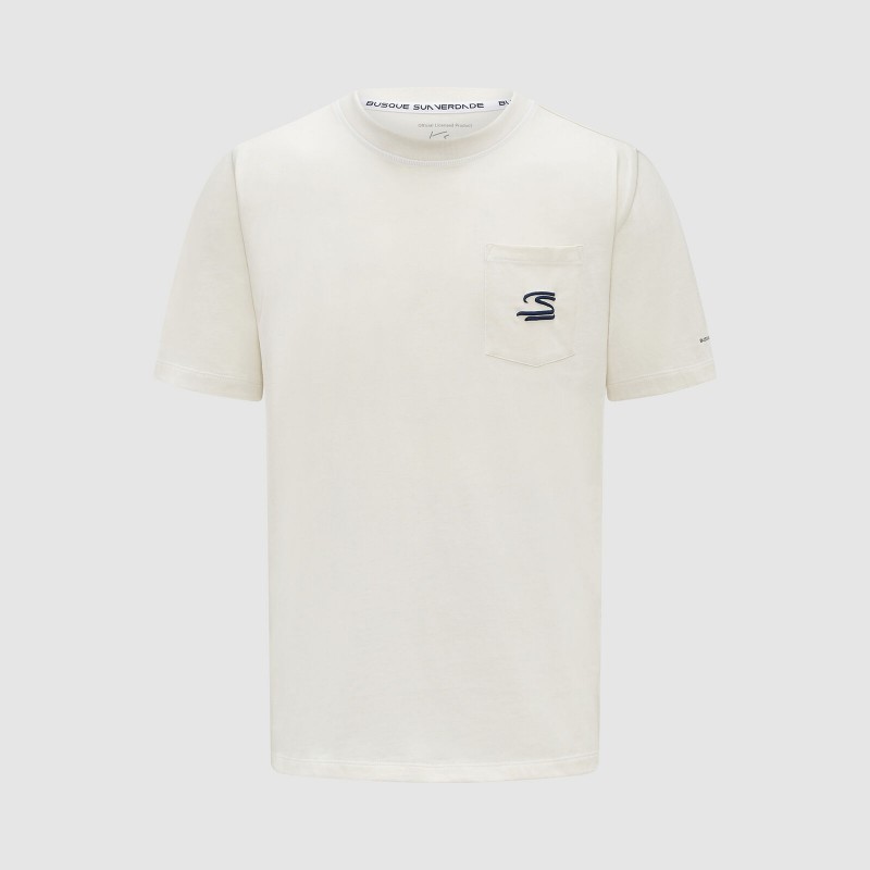 Ayrton Senna T-shirt Pocket Double S White