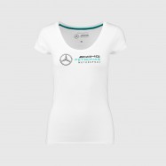 Mercedes-AMG Petronas F1 Team Womens Team Logo WhiteT-Shirt