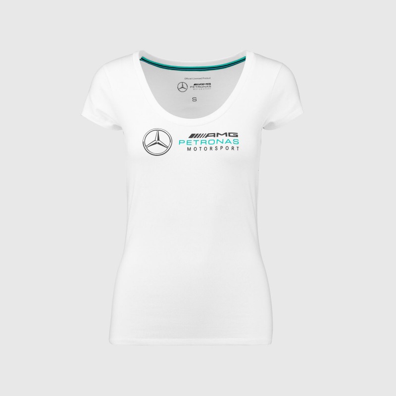 Mercedes-AMG Petronas F1 Team Womens Team Logo WhiteT-Shirt