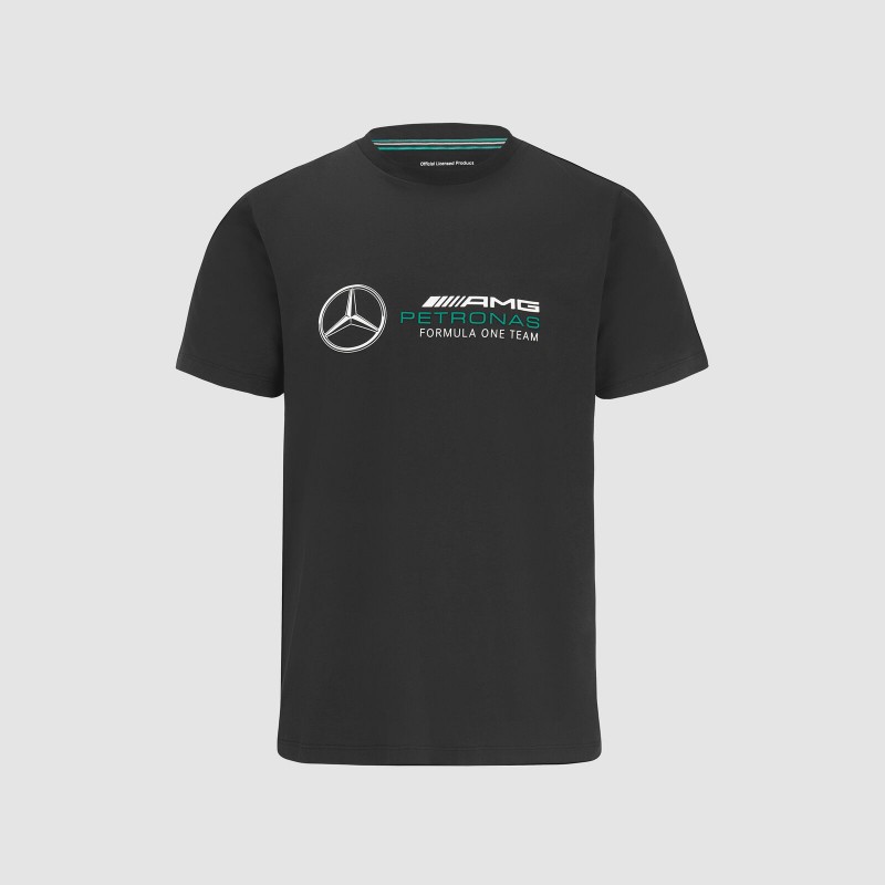 Mercedes-AMG Petronas F1 Team Kids Large Logo Black T-Shirt