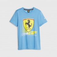 Scuderia Ferrari F1 Team Kids Shield T-shirt Blue