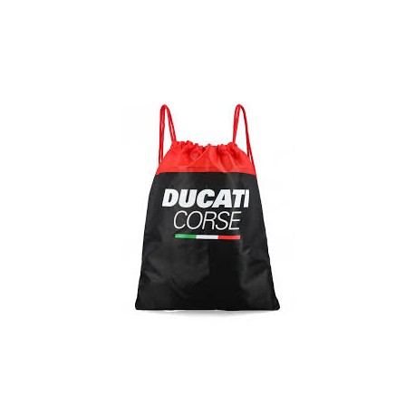 DUCATI Corse GYM-BAG BLACK Black /white