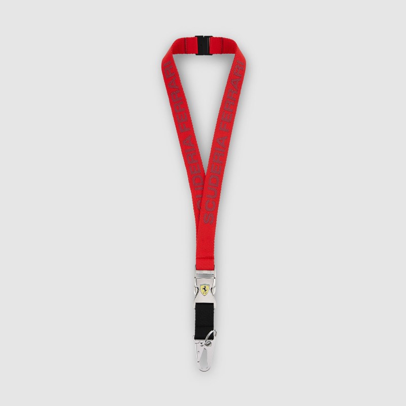 Scuderia Ferrari F1Team Logo Lanyard Red