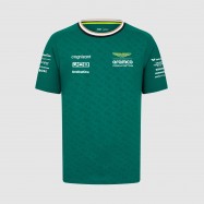 Aston Martin F1 Team Kids 2024 Fernando Alonso Green T-shirt